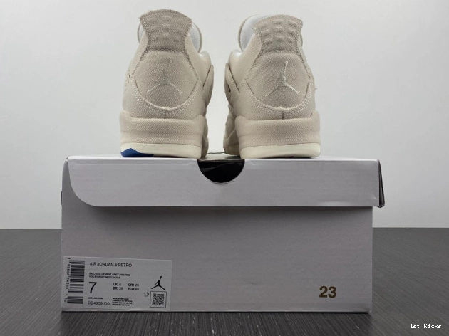 DQ4909-100 Jordan (W) 4 Blank Retro Canvas 0716